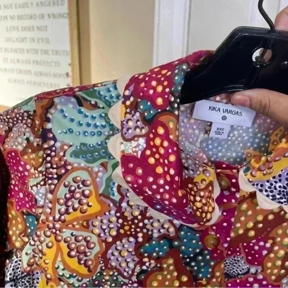 Kika Vargas x Target Anemone Floral Mini Dress Sz XXS - Picture 7 of 10